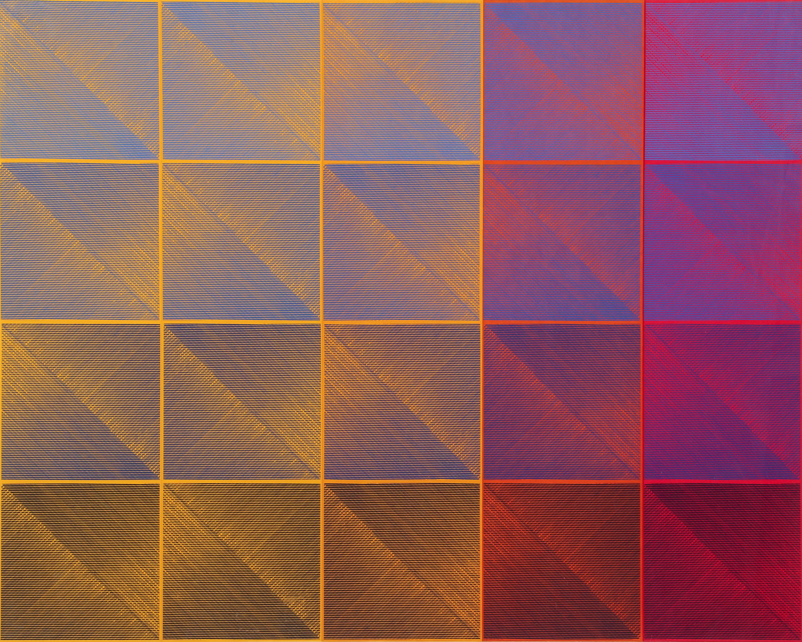 Aijiro Wakita 1970s orig serigraph Continuation 20 (1 of 3)