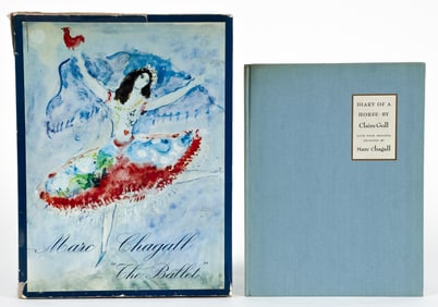Marc Chagall Ballet with Orig Color Lithograph plus extra book