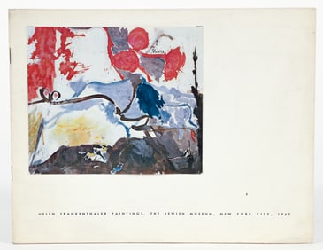 Helen Frankenthaler First Museum Show Catalog 1960 Frank O'Hara Text