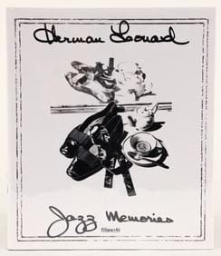 Signed Herman Leonard Jazz Memories Photography Book