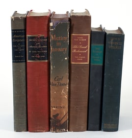 Carl van Doren 4 volumes American History signed to his daughter