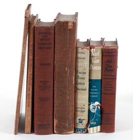 Carl van Doren 7 volumes signed and inscribed to family members