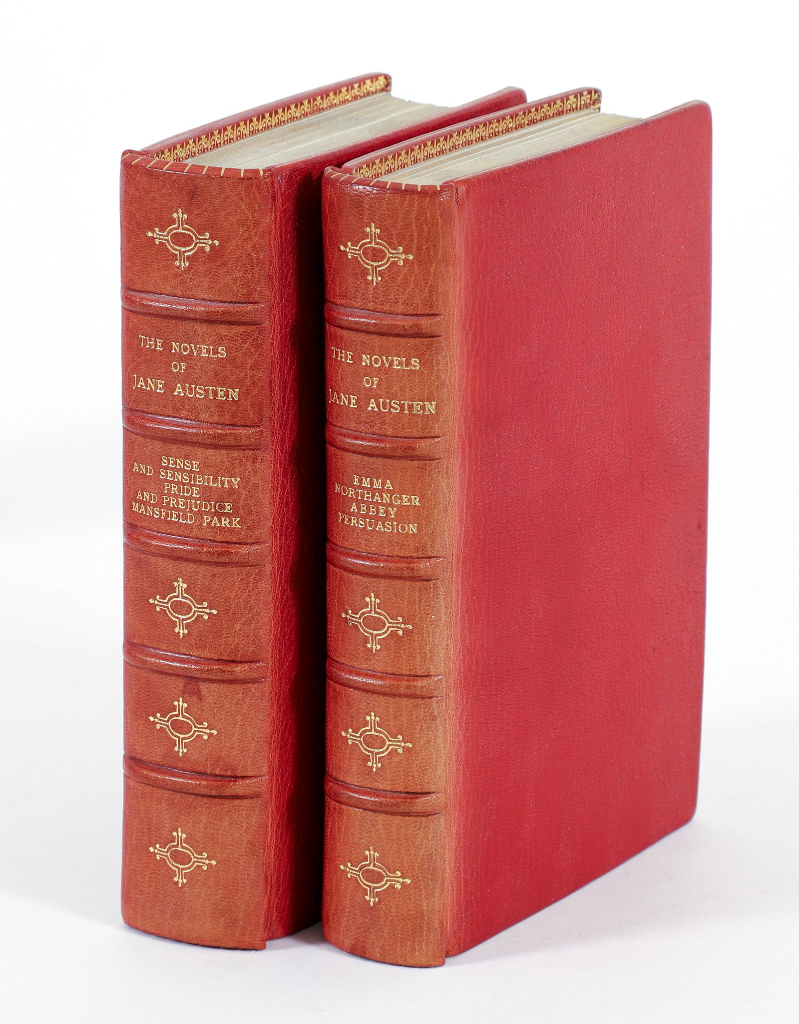 Novels of Jane Austen 2 vols. in Zaehnsdorf Bindings (1 of 5)