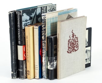 7 books on Synagogue Architecture, estate of prominent rabbi