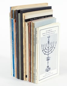 Lot of 24 Judaica Auction Catalogs mostly 1980s