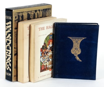 Judaica lot including 3 Arthur Szyk Haggadah and Signed Potok