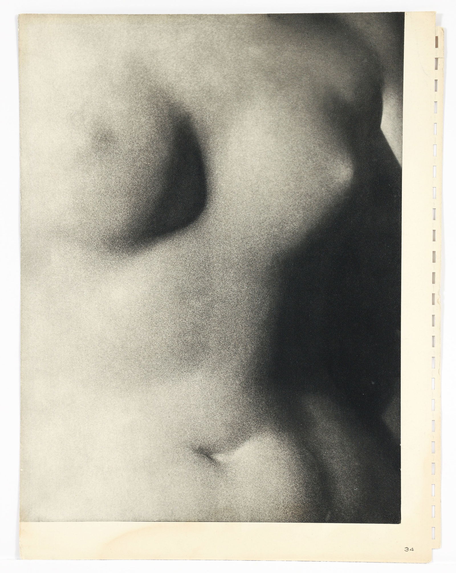 Man Ray Nude with Shadow 1934 Heliogravure: Ray, Man (Emmanuel Radnitzky) (American/French, 1890-1976), Nude with Shadow, 1934, heliogravure on paper, printed by Neogravure of France, full sheet 12.25 x 9.5 inches, matted and framed 20.5 x 16.2
