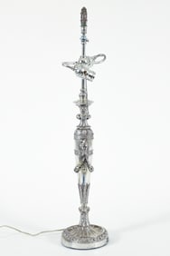 Silver Neoclassical Style Table Lamp