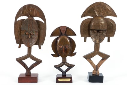 3 Kota Guardian Figures Gabon Congo