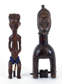 Heddle pulley with anthropomorphic head with Ancestor Figure