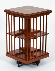 Sheraton Style Revolving Bookcase