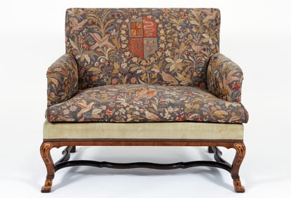 Needlepoint Upholstered George II Style Settee