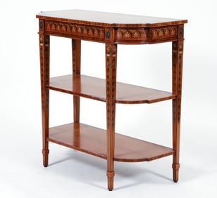 Hand Painted Mahogany Shelf
