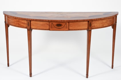 Federal Style Demilune Table