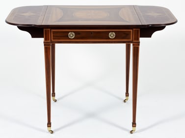 Baker Furniture Stately Homes Inlaid Pembroke Table