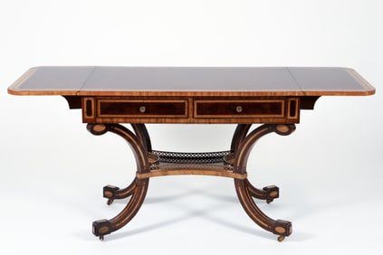 Henredon Regency Style Drop Leaf Table
