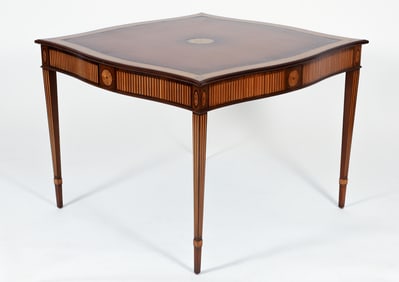 Sheraton Style Inlaid Games Table