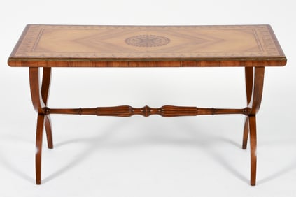 Marquetry Top Coffee Table