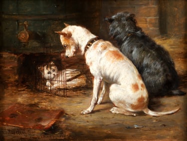 Richard Moseley 19th Century Dog genre Waiting for the Verdict