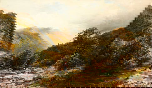 George Turner late 19th Century view of Wales near Cader Idres