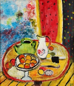 Irma Freeman oil on canvas Fauve Still Life
