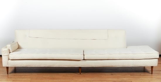 Mid Century Modern Sofa with Bumper