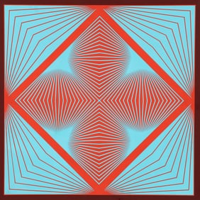 Richard Anuszkiewicz Untitled 1965 Op Art painting