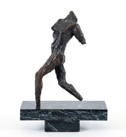 Virgil Cantini 1961 bronze sculpture Striding Figure