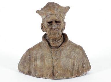 Enrico Glicenstein Plaster Bust of Rabbi David Einhorn
