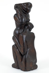 Enrico Glicenstein Lovers Bronze Sculpture