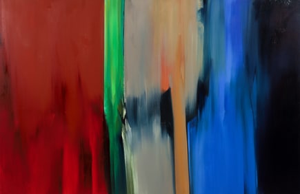 Patrick Kelly Abstract Acrylic on Canvas 1986