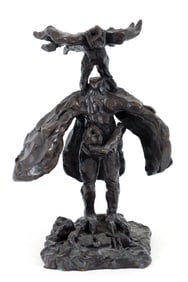 Bob LaBobgah Bronze Sculpture Headless Bird