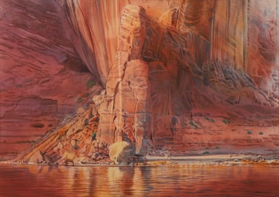 Merrill Mahaffey dramatic SW Canyon landscape Escalante II 1980