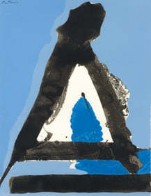 Robert Motherwell 1971 orig serigraph Untitled from Basque Suite 7