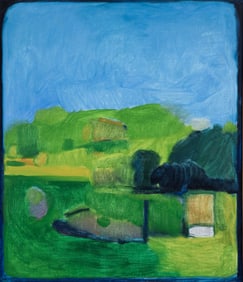 Linda Plotkin 1968 painting Distant Yellow