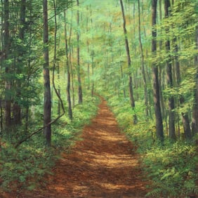 Joseph Reboli 1983 oil Vermont Trail