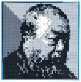 Ai Weiwei 2014 LEGO multiple Single Panel Portrait of Ai Weiwei