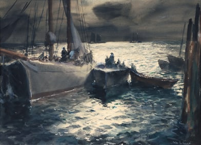 John Whorf watercolor and gouache Island Girl