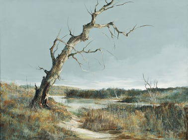 Charles Pitcher Cove Oil Painting Signed