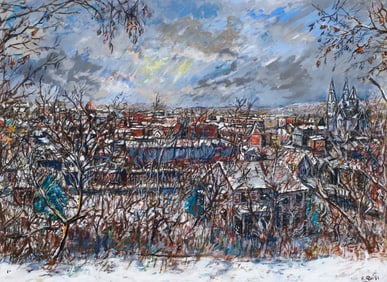 Bob Qualters 1981 mixed media McKees Rocks