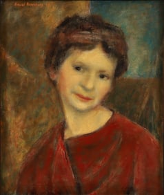 Samuel Rosenberg 1948 oil Portrait of his wife Libbie Rosenberg