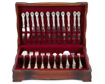 86 piece King Edward Pattern Gorham Sterling Silver, over 70 ozt