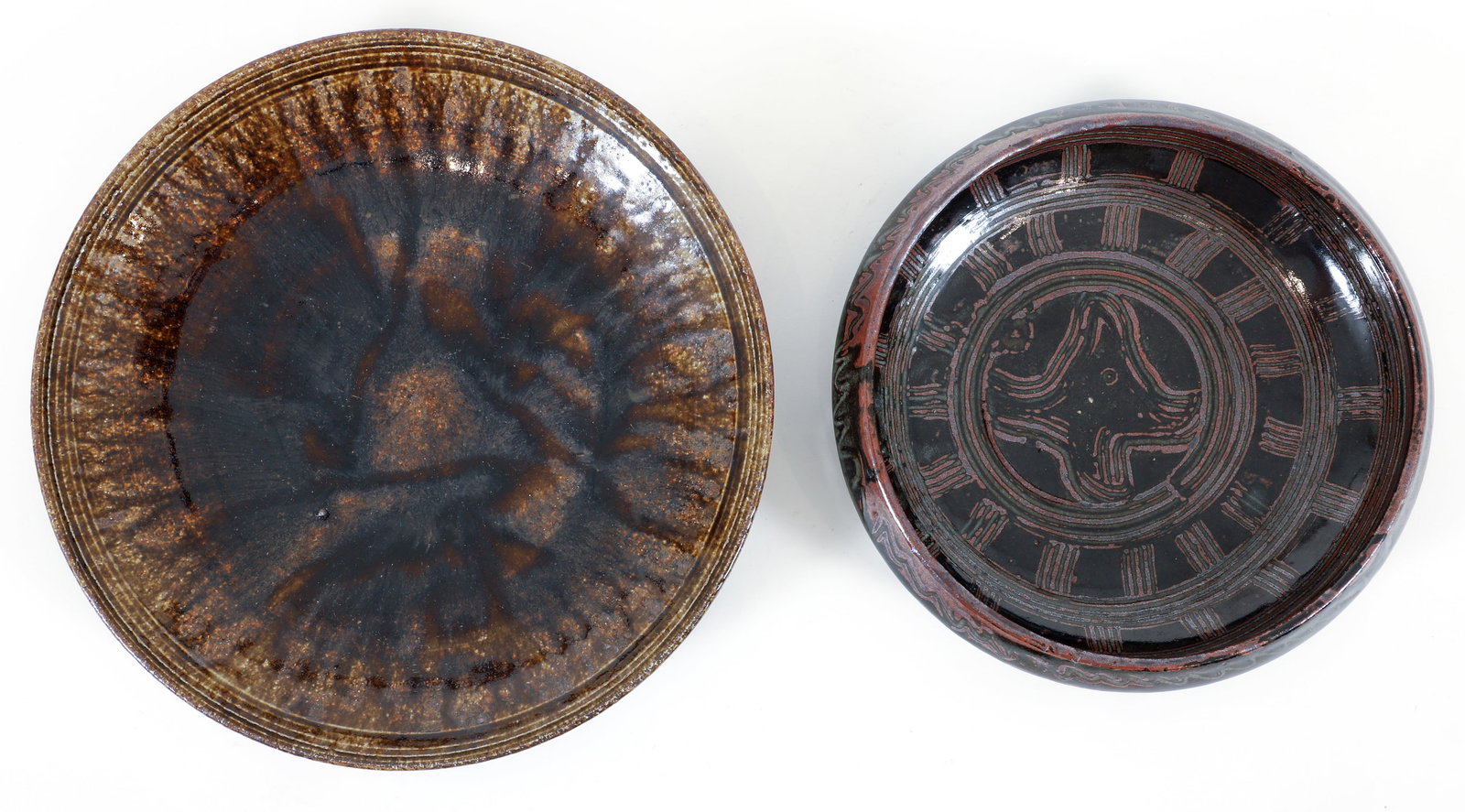 Two Ceramic Pieces Including an Abuja Pottery Low Bowl (1 of 4)