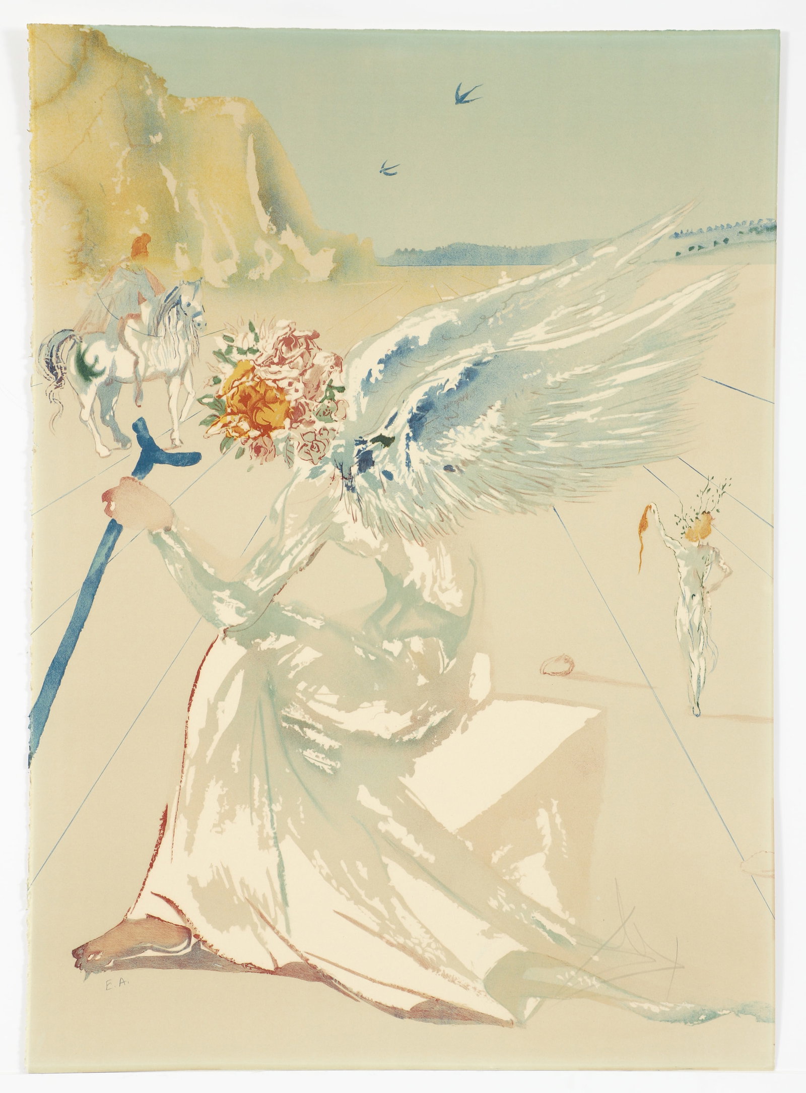 Salvador Dali Color Lithograph Helen of Troy (1 of 5)