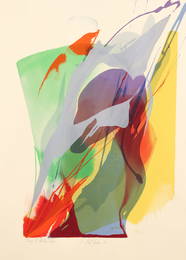 Paul Jenkins 1971 orig serigraph Homage to Martha Graham