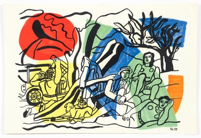Fernand Leger 1960 orig litho Partie De Campagne