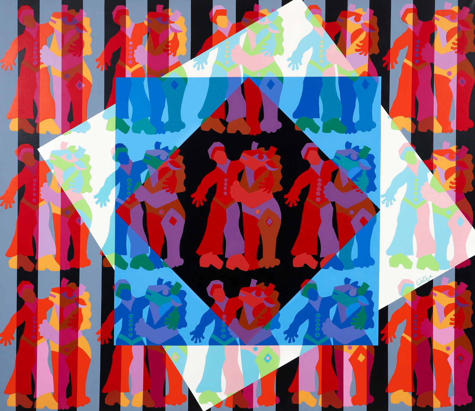 Watfa Midani 1980 painting Minotaure (1 of 4)