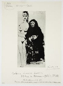 Pablo Picasso 347 Gravures 1968 Paris Exhibition Poster