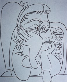 After Picasso Portrait de Jacqueline Accoudee, 1963