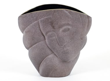 Donna Polseno cubist Face Vase